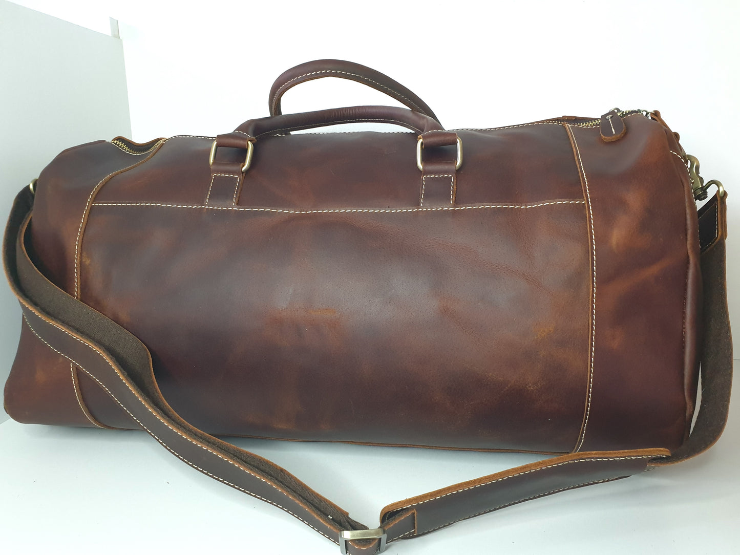 Vintage leather travel bag - Weekend away in style!