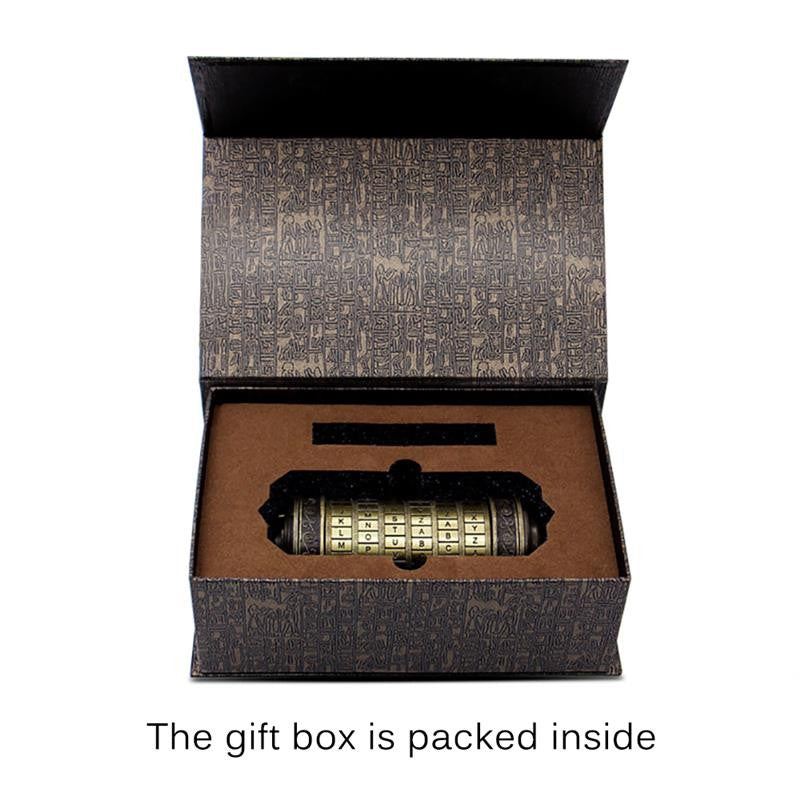 Het beroemde Cryptex slot uit de " Da Vinci code". Versleutel je geheime boodschap aan je geliefde!